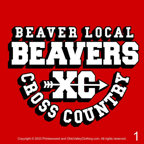 Beaver Local Cross Country 2023 Fundraising Sample Designs