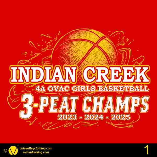Indian Creek Girls Basketball 2025 4A OVAC Champions 001-1