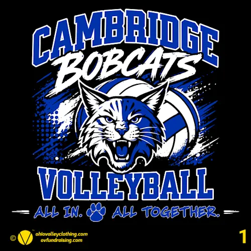 Cambridge Volleyball 2026 Fundraising Sample Designs