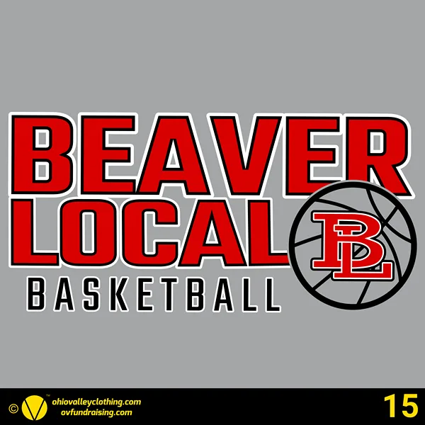 Beaver Local Boys Basketball 2024-2025 Design 15