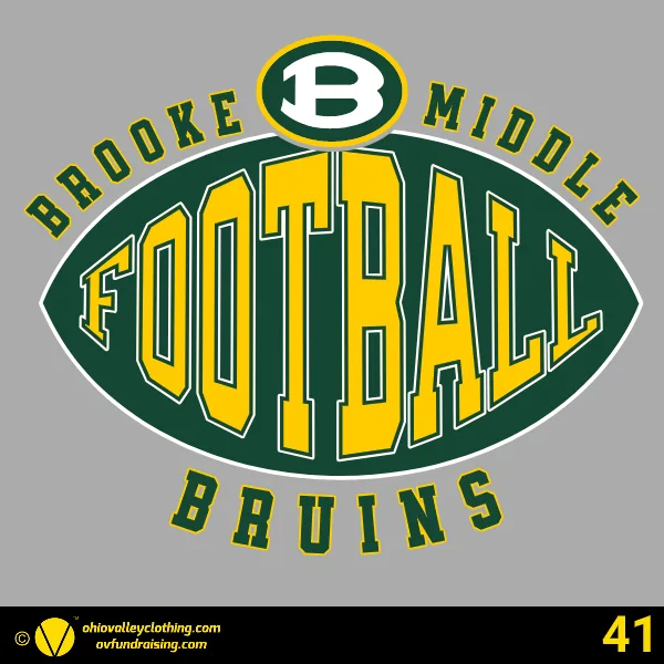 Brooke Middle School Football 2025 Design 41