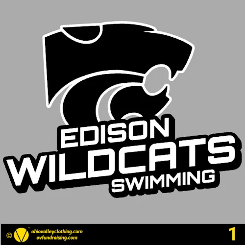 Edison Swimming 2026 Fundraising Sample Designs
