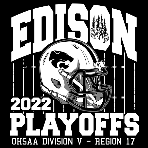 Edison Football Playoff Shirts 2022 logo