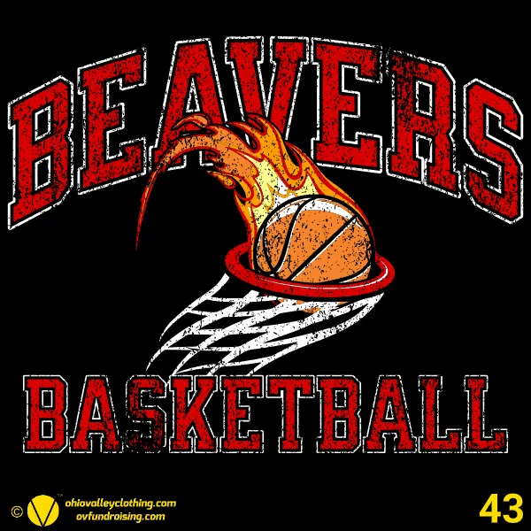 Beaver Local Boys Basketball 2024-2025 Design 43
