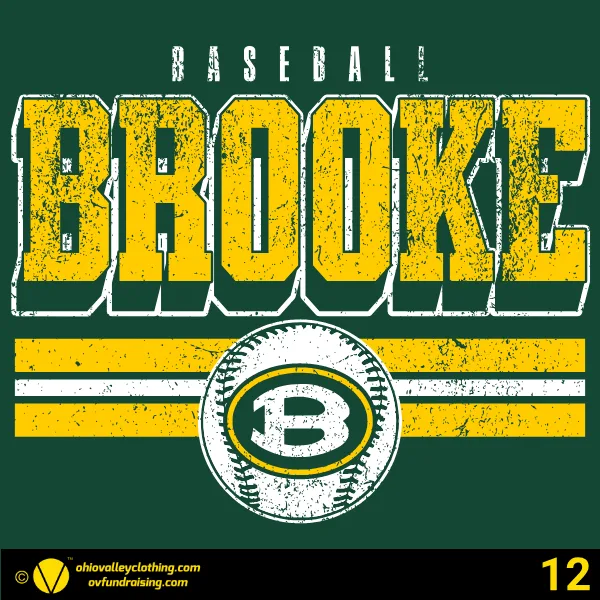 Brooke Middle School Club Baseball 2026 Design 12