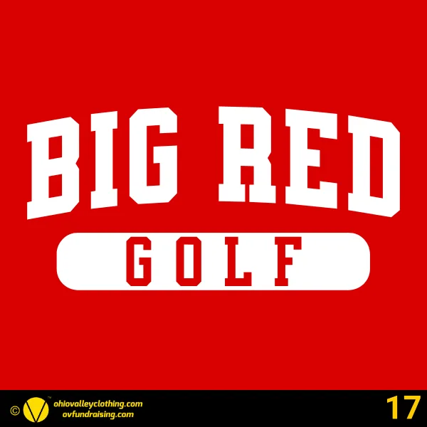 Steubenville Big Red Golf 2026 Design 17