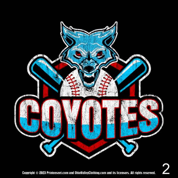 SV Coyotes Baseball 2023 Fundraising Sample Designs SV Coyotes Baseball 2023 Fundraising Design Page 02a