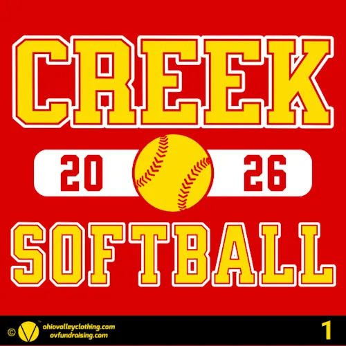 Indian Creek Softball 2026 Fundraising Sample Designs