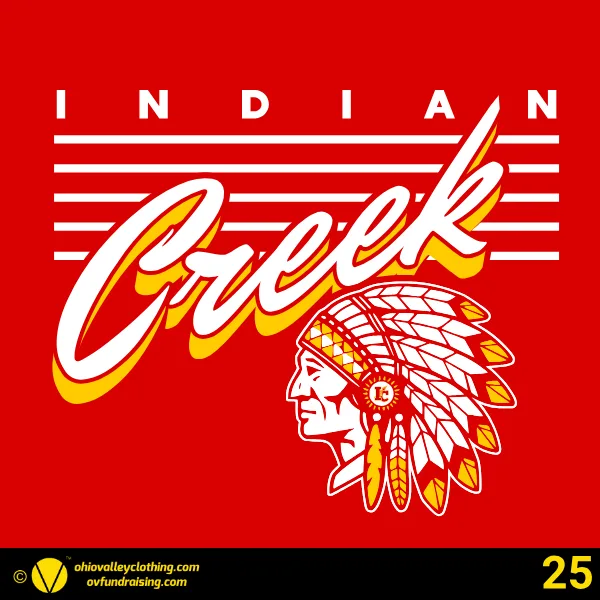 Indian Creek Football Boosters 2026 Design 25
