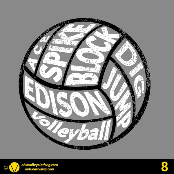 Edison Volleyball 2024- Design 08