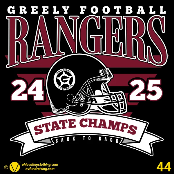 Greely Rangers Football 2026 Design 44