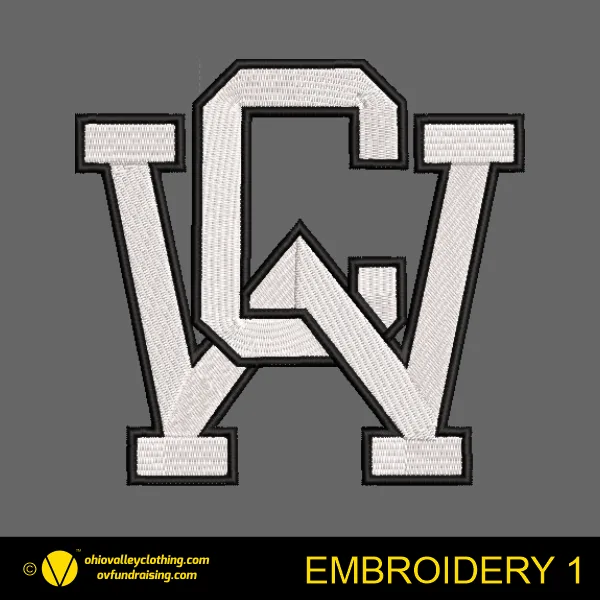 Westerville Central Football 2025 Embroidery 1