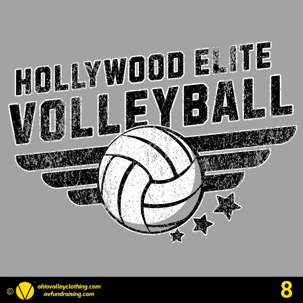 Hollywood Elite Volleyball 2024 Design 08