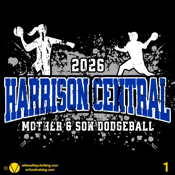 Harrison Central Mother Son Dodgeball 2026 Design 01