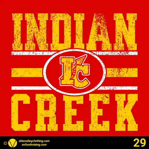 Indian Creek Middle School Football 2024 Design 29
