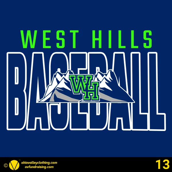 West Hills Baseball 2024 Design 13