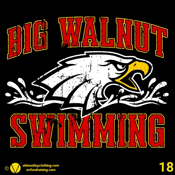 Big Walnut High School Swim Team 2026 Design 18