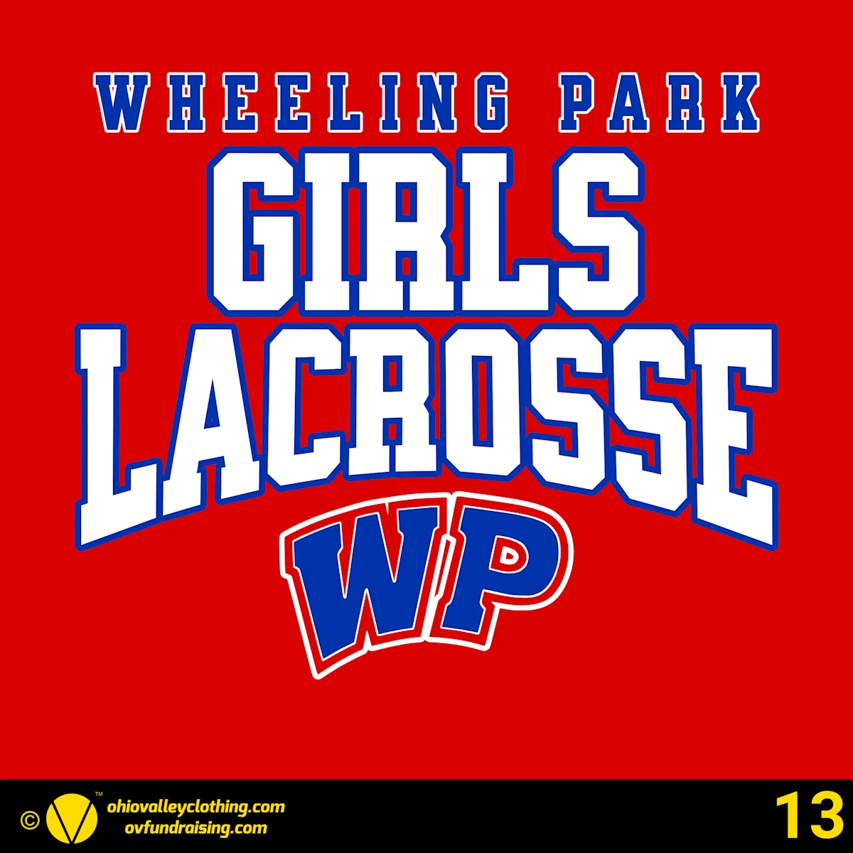 Wheeling Park Girls Lacrosse Spring 2026 - Design 13