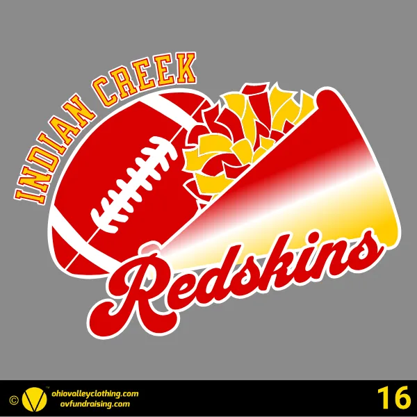 Indian Creek Middle School Football 2024 Design 16
