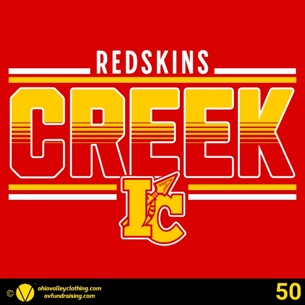 Indian Creek Football Boosters 2025 Design 50