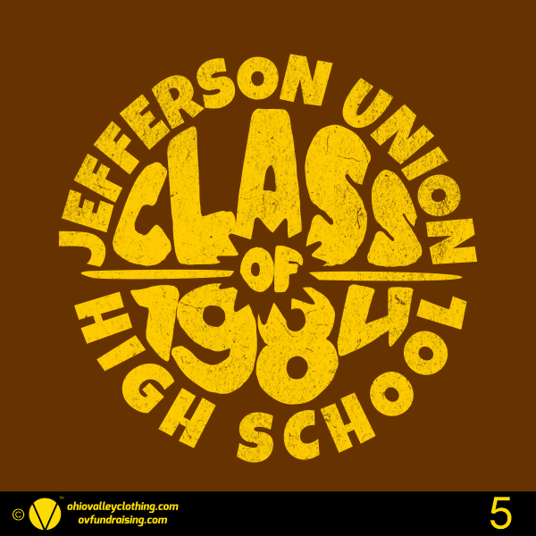 Jefferson Union High School Class of 1984 Sample Designs 2024 Jefferson Union High School Class of 1984- Design 005