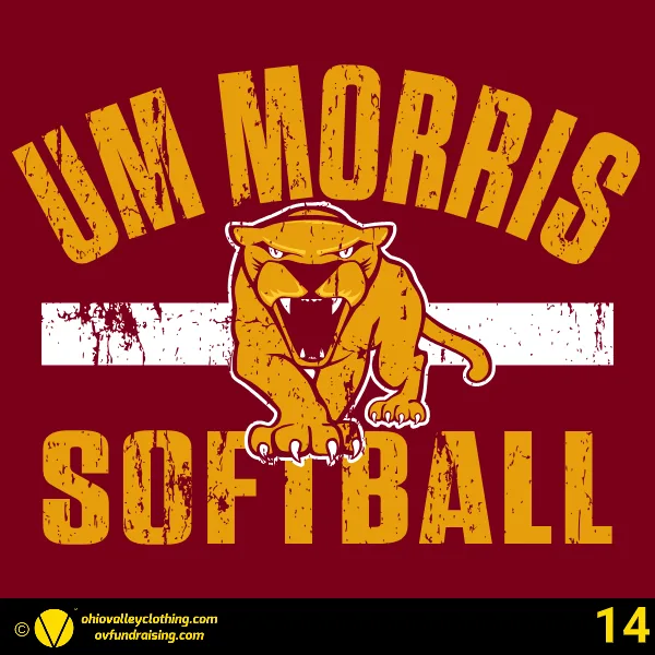 University of Minnesota Morris Softball 2026 Design 14