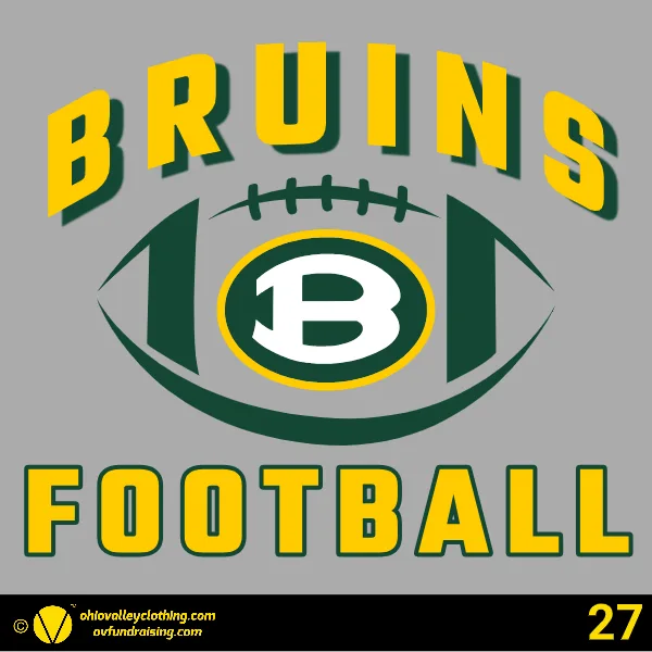 Brooke Middle School Football 2025 Design 27