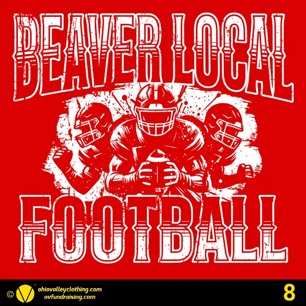 Beaver Local Touchdown Club 2025 Design 08