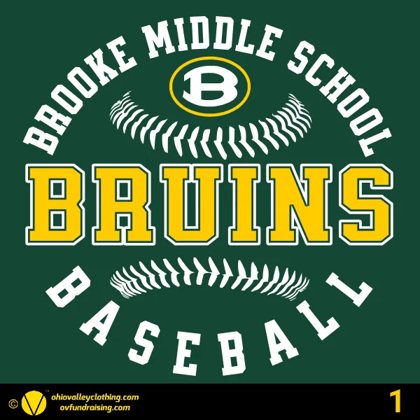 Brooke Middle School Baseball 2025 Design 01