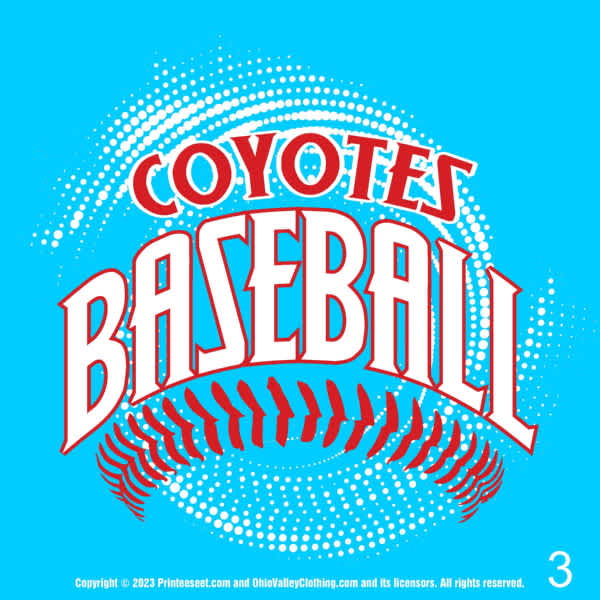 SV Coyotes Baseball 2023 Fundraising Sample Designs SV Coyotes Baseball 2023 Fundraising Design Page 03
