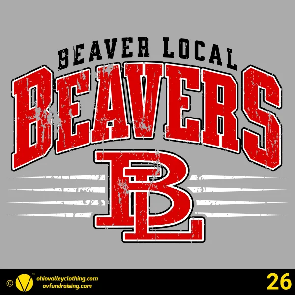 Beaver Local Red Pride Band Boosters 2026 Design 26