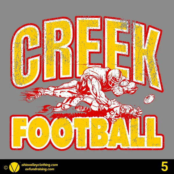 Indian Creek Middle School Football 2024 Design 05