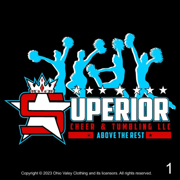 Superior Cheer Fundraising 2023 Sample Design Page 01