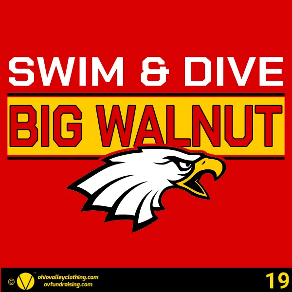 Big Walnut High School Swim Team 2026 Design 19