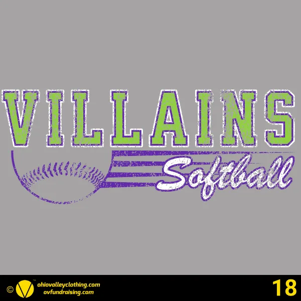 Villains Softball Designs Fall 2024 Design 18