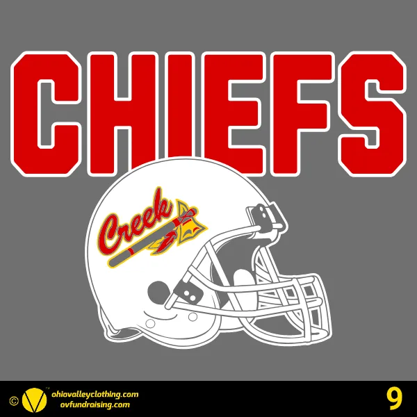 Indian Creek Youth Football and Cheering 2025 Design 09