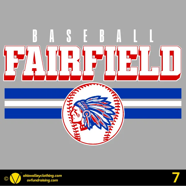 Fairfield Chiefs Baseball 2026 Design 07