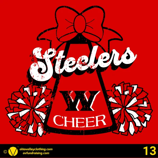 Weirton Steelers Cheering Organization 2026 - Design 13