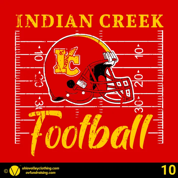 Indian Creek Football Boosters 2026 Design 10
