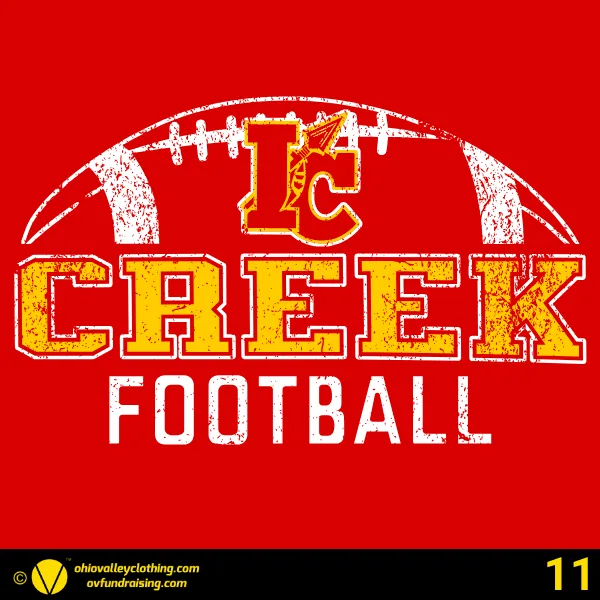 Indian Creek Middle School Football 2024 Design 11