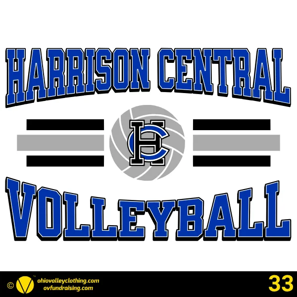 Harrison Central Volleyball Parents Club 2026 Design 33