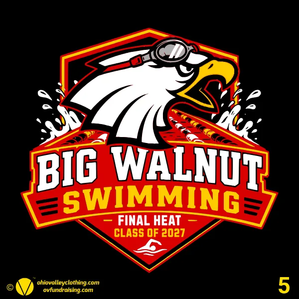 Big Walnut High School Swim Team 2026 Design 05
