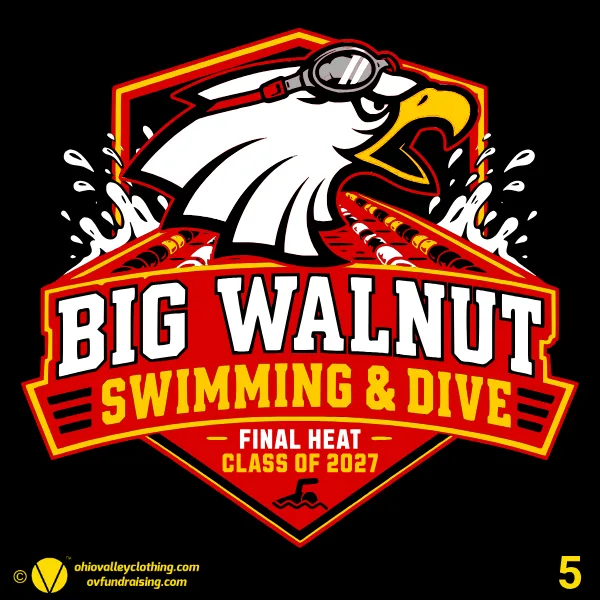 Big Walnut High School Swim Team 2026 Design 05