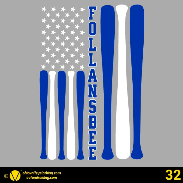 Follansbee Baseball & Softball Association 2025 Design 32