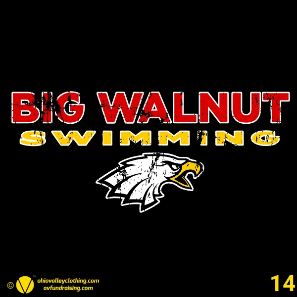 Big Walnut High School Swim Team 2026 Design 14