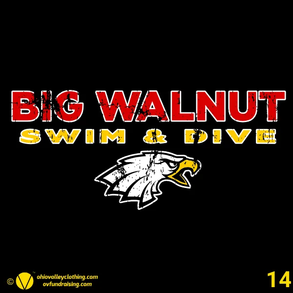 Big Walnut High School Swim Team 2026 Design 14