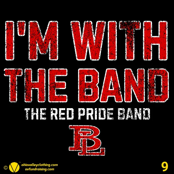 Beaver Local Red Pride Band Boosters 2024 Design 09