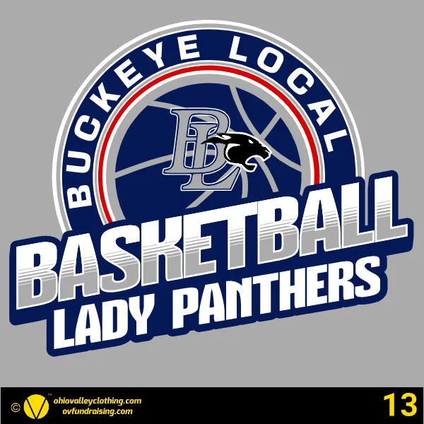 Buckeye Local Lady Panthers Basketball 2025-26 Design 13