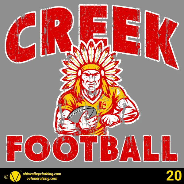 Indian Creek Football Boosters 2026 Design 20