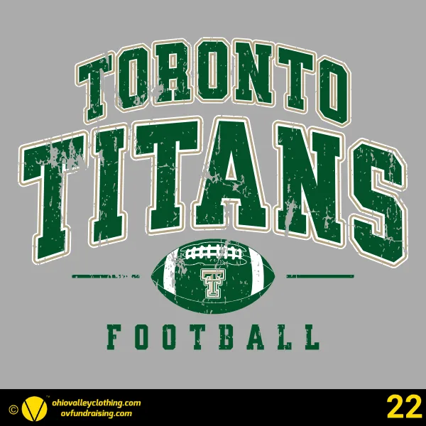 Toronto Titans Youth Football & Cheer 2026 Design 22